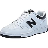 New Balance Men's 480 V1 Sneaker, White/Black, 4