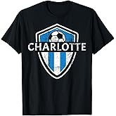 Charlotte 704 Jersey - Fan Badge Distressed T-Shirt