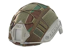 ATAIRSOFT Tactical Helmet Cover 500D Nylon Helmet Cloth for BJ/PJ/MH Airsoft Paintball Fast Bump Helmet in Size M/L/XL - Without Helmet