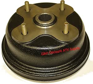 drum brake kodiak yamaha rear 4x4 yfm hub 4gb fw 1993 right