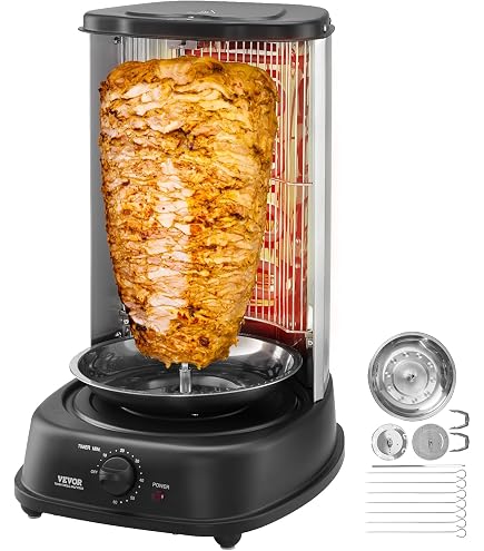 Pelle à Viande Rotisserie Inox – Bac Récupérateur Résistant Chaleur Pour Grill Shawarma