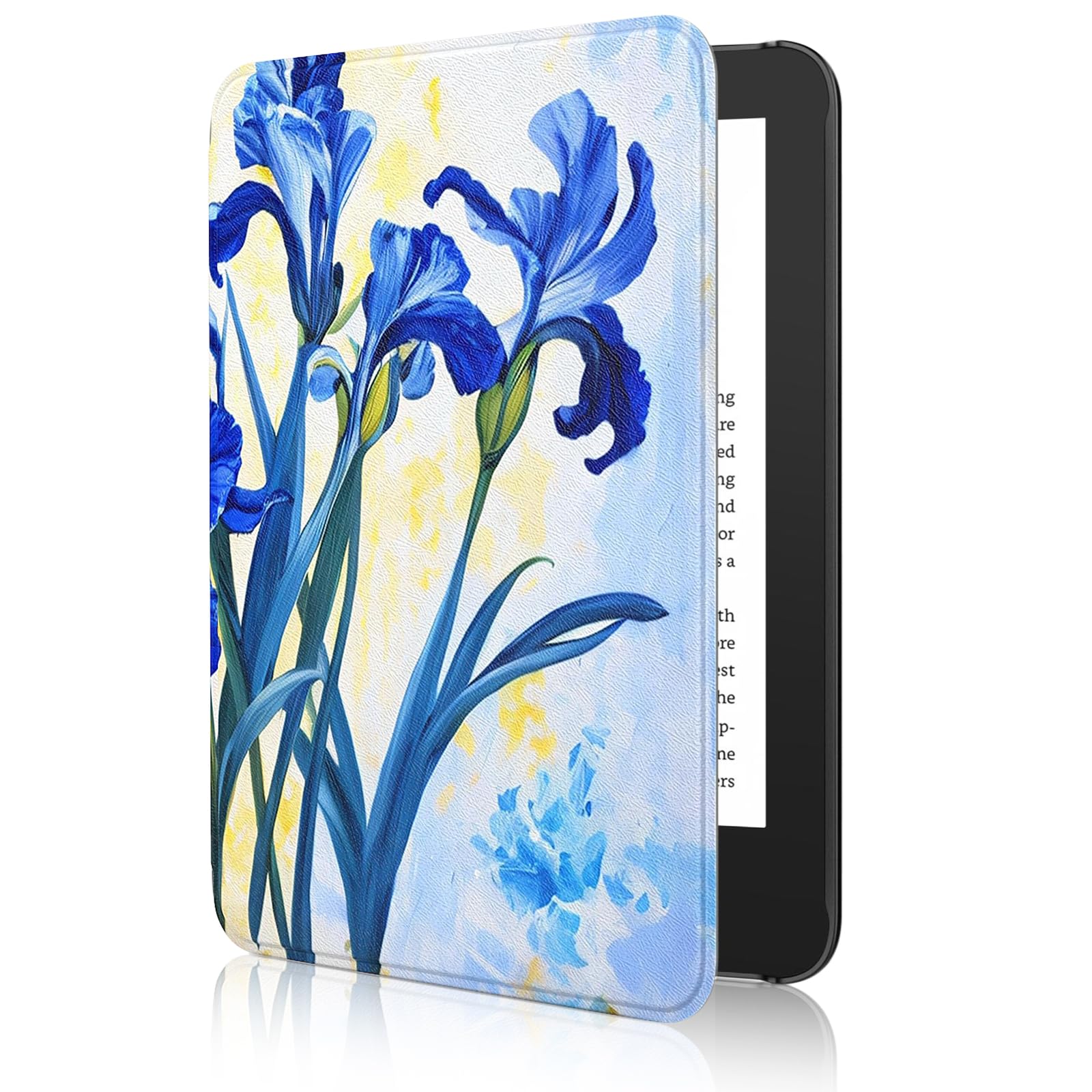MoKo Case Fits 6" All-New Kindle (11th Generation-2024/2022 Release)& International Version, Lightweight Shell Cover with Auto Wake/Sleep for 11th Gen E-Reader, Blue Iris — image 1