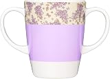 Rosa Lifestyle Two Handled Melamine Mug 400ml Lilac Lightweight 126g