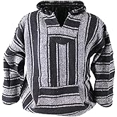 Canyon Creek Striped Woven Baja Jacket Coat Hoodie