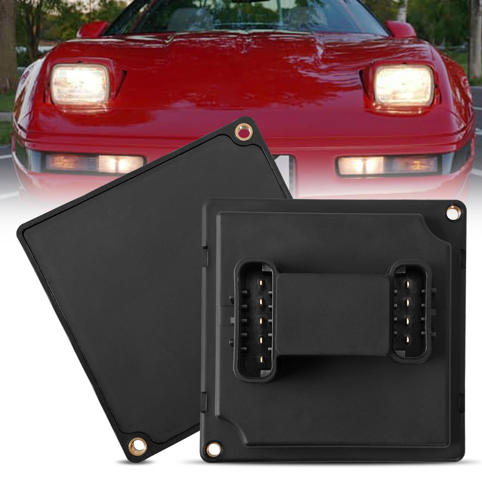 Photo 1 of 16521297 Headlight Lamp Actuator Control Relay Module Compatible with Chevrolet Corvette C4 1984-1996, Pontiac Firebird 1987-1989 Headlight Lighting Actuator Relay Control Module Replace#16510537