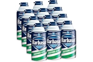 Barbasol Soothing Aloe Thick & Rich Shaving Cream 10 Oz (Pack of 12)