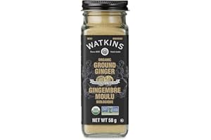 Watkins Gourmet Organic Spice Jar, Ground Ginger, Non-GMO, Kosher, 58 g
