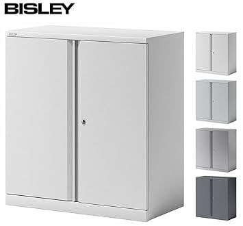 Aktenschrank 85cm blau breit Büro Stahlschrank verschließbar Büroschrank Metall
