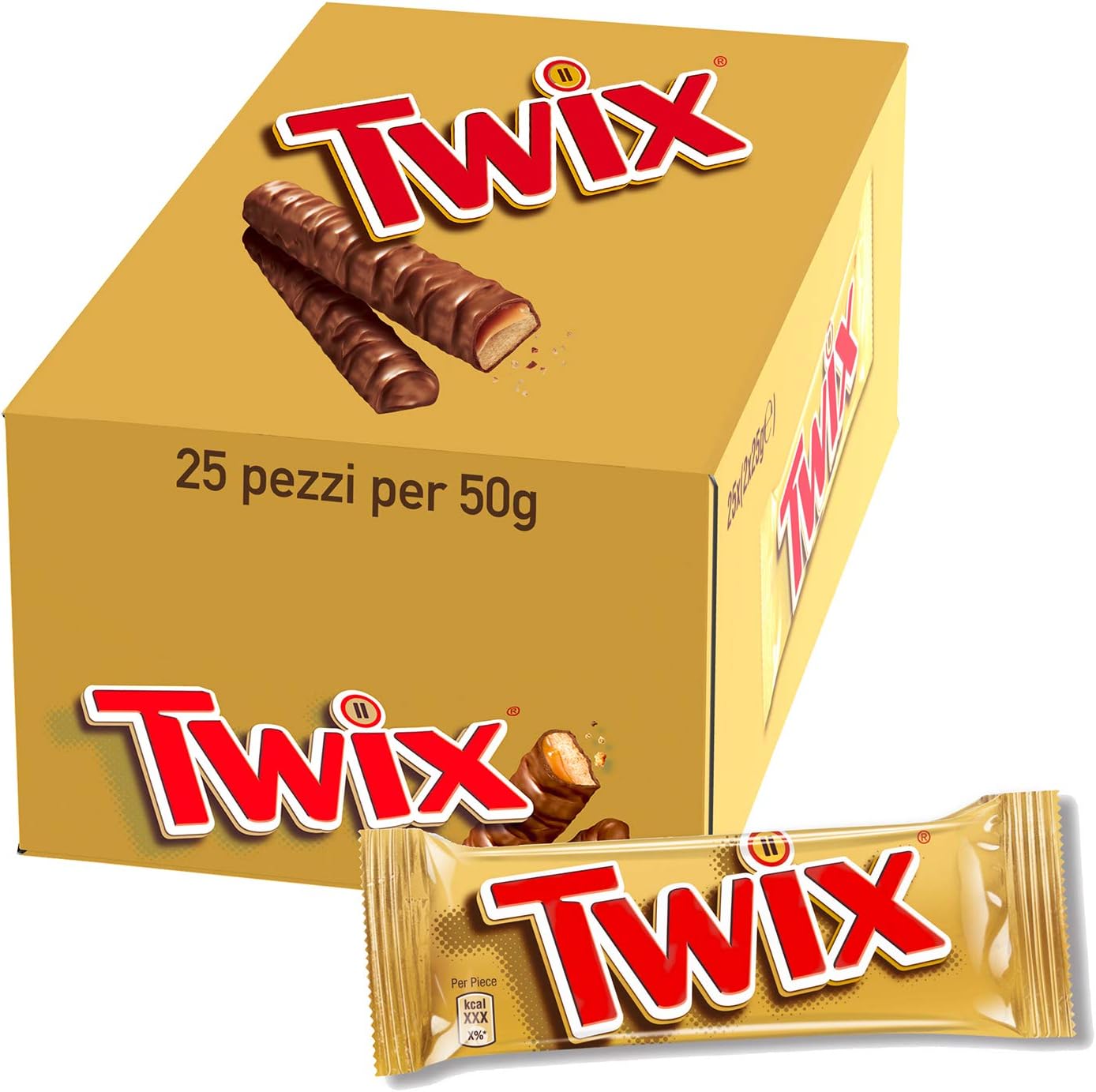 TWIX cerrojo de chocolate 25 X (2 x 25 g) cartón Amazon.es