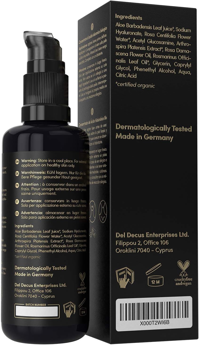 Satin Naturel High-Dose Hyaluronic Serum 50 ml, Organic Hyaluronic Acid Facial Serum, Anti-Aging Moisturizing Serum, Vegan - Image 3