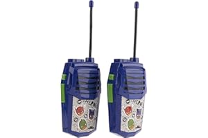 SAKAR PJ Masks Molded Walkie Talkies for Kids WT2-01082 | Safe and Flexible Antenna, 1000ft Range, Easy-to-Use Power Switch, Belt Clip, Pack of 2, Stylish Appearance, 2-Pack