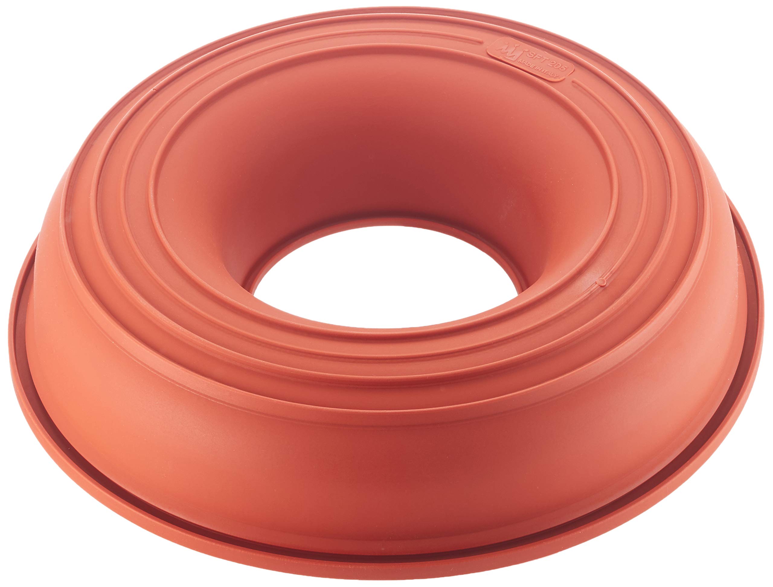 Silikomart | SFT205 Round Silicone Mould CIAMBELLONE, Non-Stick, Pack of 1 Cake Mould with Safe Ring, Ø 240 h 55 mm, Volume 1,5 l, Made in Italy