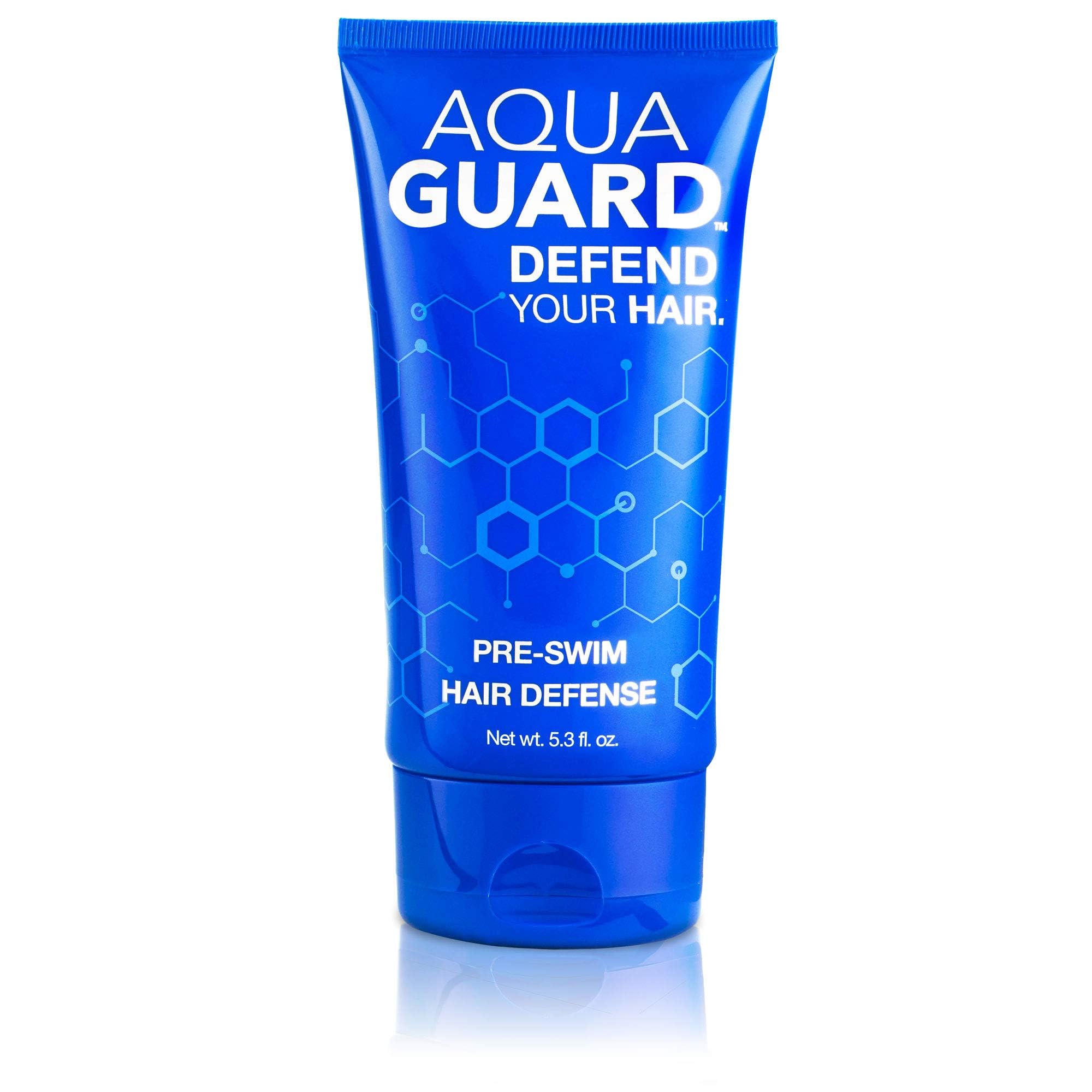 AQUA GUARD Pre-Swim Hair Defense | Prevents Chlorine Damage + Softens Strands While Swimming | Made in California | Color Safe, Leaves Hair Smelling Great | 5.3 oz