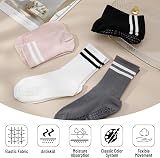 Zuimei Yoga Grip Socks Women Non Slip Grippy Mid-Calf Various Colors 39-42 view 5