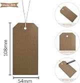 Swift Brown Card Clothing Parcel Labels 108x54mm Pack of 1000 view 3