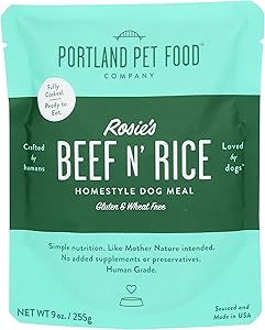 Portland Pet Food Company, Homestyle Dog Meal Rosies Beef N Rice, 9 Ounce