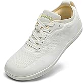 LOCFIR Wide Toe Box Barefoot Shoes for Women with Arch Support Minimalist Zero-Drop Cross Training Sneakers