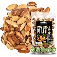 Premium Wild Harvested Raw Brazil Nuts, 1 lb (16oz) &ndash; High Selenium, Batch Tested Peanut &amp; Gluten Free, Non-GMO, Kosher, Rese