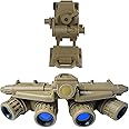 GPNVG 18 Night Vision Goggles Dummy Model with Night Vision Mount, Four-Tube Binocular Night Vision for Tactical Helmet NVG Mount, Cosplay Prop