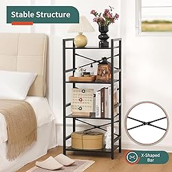 Yoobure 4 Tier Bookshelf - Small Book Shelf
