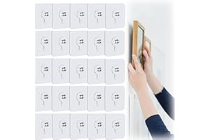 30 Pack Transparent Self-Adhesive Picture Hooks, No Drill Wall Hooks Heavy Duty 5kg for Pictures Photos Shelves - Renters Hom