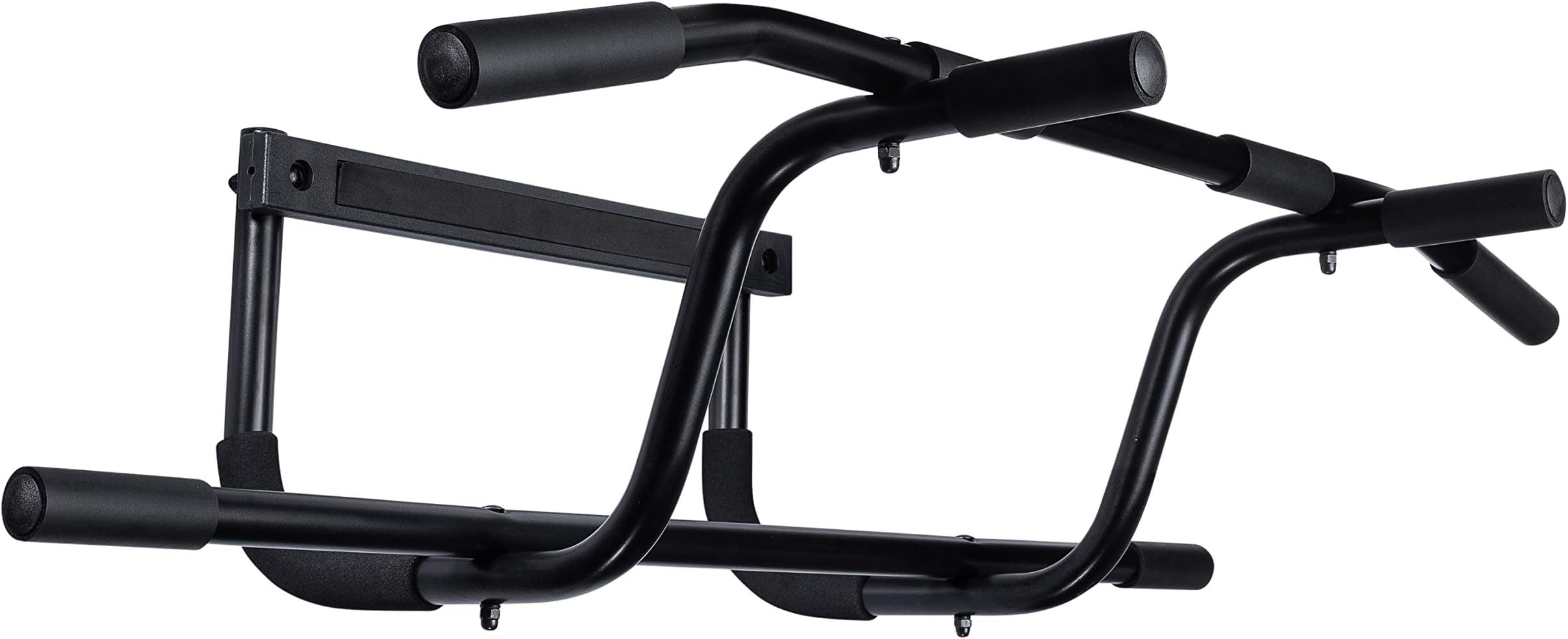 NYA Sleek, Black, Gear Doorway Pull UP BAR with Elevated BAR Sleek Black Pullup BAR
