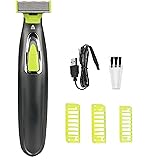Beard Trimmer for Men, Rechargeable Mens Grooming Kit Washable Mens Electric Razors for Shaving Face, Beard, Mustache Trimmer and Hair Clippers, Double Sided Tooth Razors Face Trimmer for Men