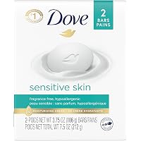 Dove Beauty Bar Seife 2 Stück – Besonders Rückfettend, Parfümfrei, Für Sensible Haut