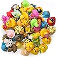 Kicko Rubber Ducks in Bulk - 50 Pack of Assorted 2 Inch Mini Rubber Duckies for Kids - Tiny Ducks for Sensory Play, Stressball, Stocking Stuffers, Classroom Prizes, Party Favors, Jeep Ducking