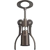 Campagnolo Big Bottle Lifter, Metal, Dark Grey, 35 x 19 x 8 cm, Aluminium | Campagnolo Titanium Grey Corkscrew - Italian Crafted Wine Opener
