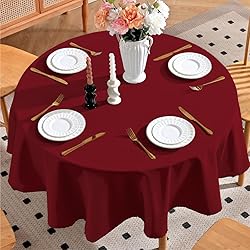 Aironment Christmas Round Tablecloth Water and
