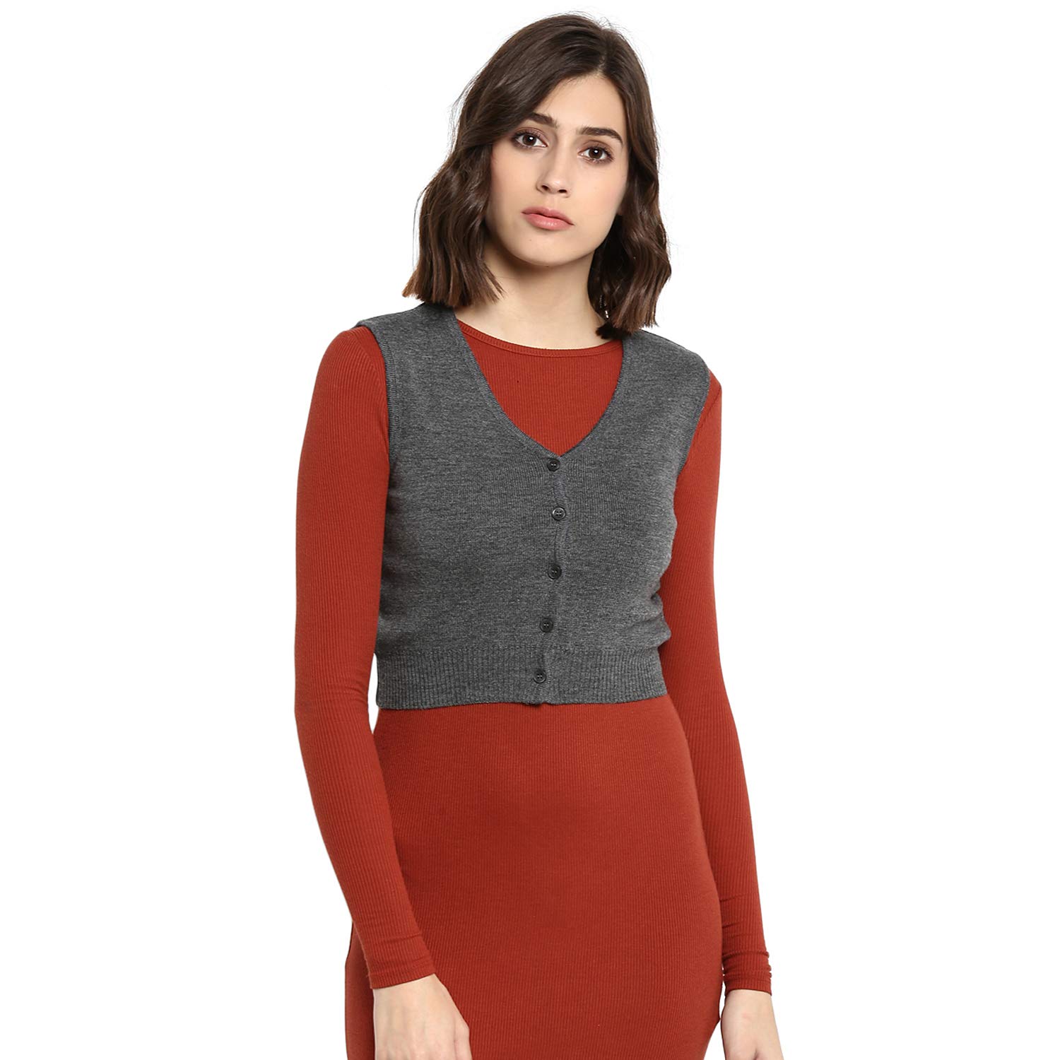 monte carlo grey pure wool solid sweaters