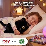 Mewaii Cute Black Cat Plush Pillow Kawaii Squishy Plush Toy 13in view 3