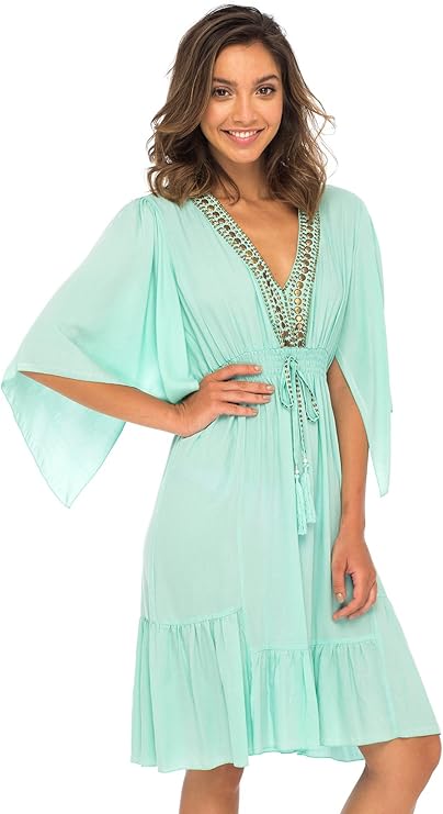 Aqua blue casual dress Clearance