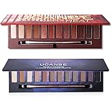 2X12Colors Matte Shimmer Eyeshadow Palette Long-lasting Waterproof Pigmented Eye shadow with and Double Ended Brush Makeup Set, 2 Eye Make-up Pallets
