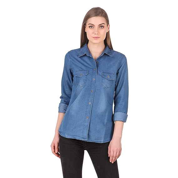 amazon denim shirt womens