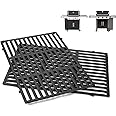 QuliMetal 18.75" Cooking Grates for Weber Genesis II 300 and Genesis II LX 300 Series Gas Grills, Genesis II E&S 310 315 320 325 340, Replacement Parts for Weber 66095 66802,66805, Cast Iron