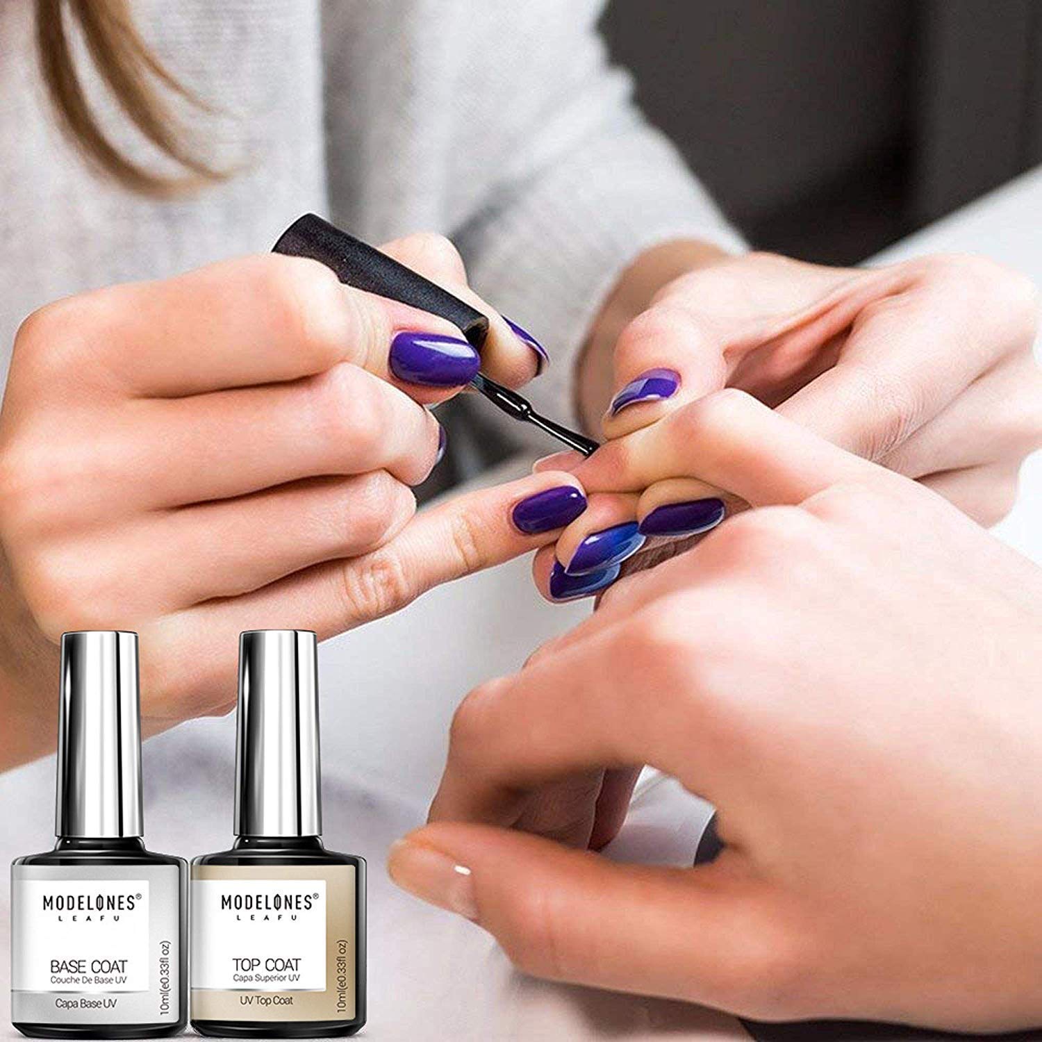 Modelones Gel Nail Polish Set,Autumn Nude Pastel Grey Red Blue Pink Gel Polish,10ml Gel Top and Base Coat,16 Colors 6ml Nail Gel Polish,Soak Off Gel Polish Kit for Starters,Home Use Manicure Kit: Beauty