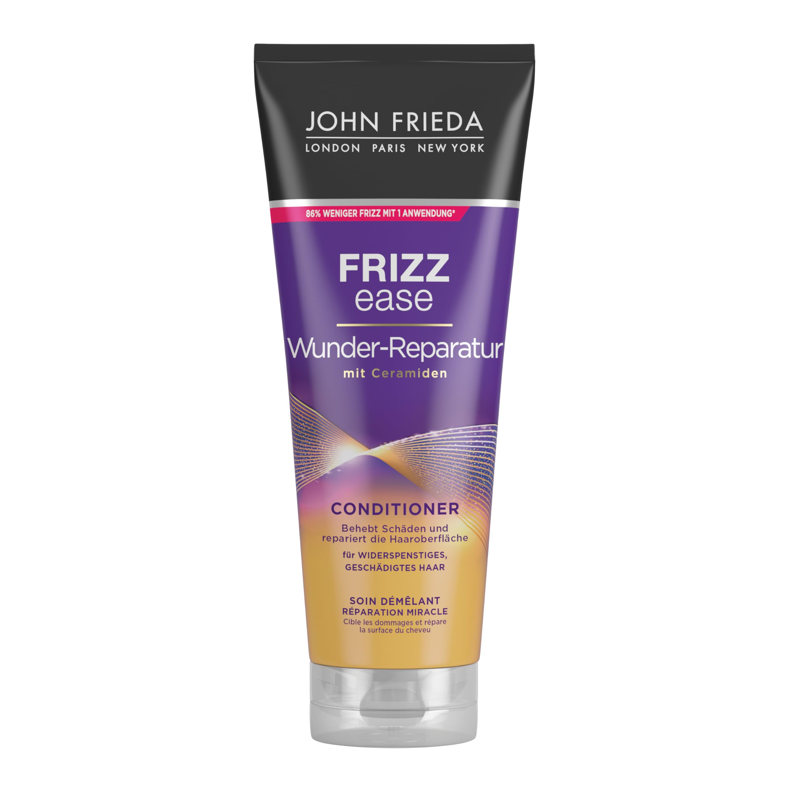 John Frieda Frizz Ease Miracle Repair Conditioner - 250 ml - Repairs dry, heat-damaged and unruly hair