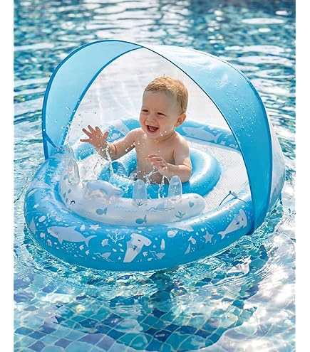 Flotador De Bebé Con Dosel Upf50 Protección 7 | Envío gratis Flotador De Bebé Con Dosel Upf50 Protección 7 | Envío gratis