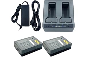 2Pack 990737 Batteries & 109000 Charger for Trimble R10 R12 R12i V10, 53018010, 53022010 109000 Battery Charger Set