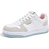 LUCKY STEP Women's Lace Up Fashion Casual Sneakers Low Top Walking Shoes Platform Comfort Non Slip Tennis Shoes