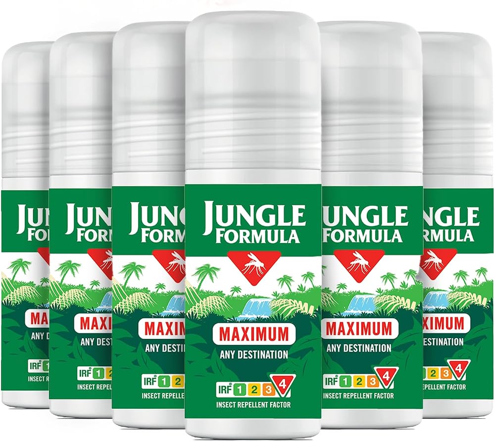 Jungle Formula Maximum Insect Repellent Roll-On 6 x 50ml DEET 50%