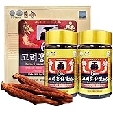 HongSamJeong, Korean 6years Root Red Ginseng Gold Extract, Saponin, Panax, 8.5 Ounce (Pack of 2)