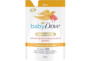 Dove Baby Sabonete Líquido Hidratação Glicerinada da Cabeça aos Pés 400ml Refil