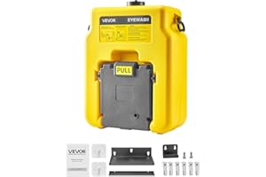 VEVOR Portable Eye Wash Station 14 Gal, OSHA-Approved Eyewash Station Wall-Mounted/On Flat Surface, Emergency Eye Wash Unit w