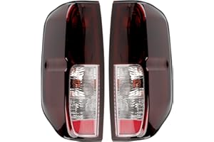 Dark Red Tail Lights With Halogen Bulbs Compatible With 2005-2021 Nissan Frontier, 2009-2012 Suzuki Equator Rear Light Brake 