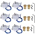 6PCS Turntable Motor Synchronous Synchron Motor 50/60Hz AC 100~127V CCW/CW 4W 5-6RPM/MIN CCW/CW with 7mm Flexible Coupling Connector for Cup Turner,Hand-Made, School Project, Model (5-6RPM)