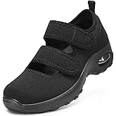 STQ Womens Walking Shoes Non Slip Orthopedic Shoes Adjustable Diabetic Shoes Comfort Mary Jane Shoe