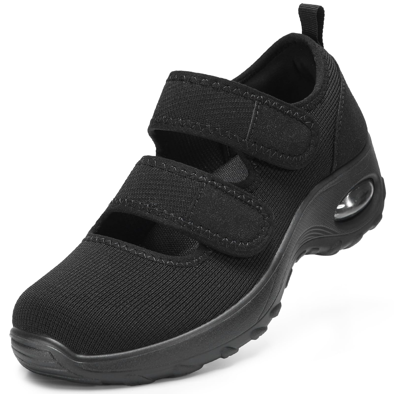 Footwear Comfortable Black Walking Shoes Womens STQ Womens Walking